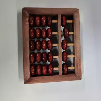 5-значный математический счет Соробан Абак Китайский калькулятор Детский математический инструмент для вычислений для детей Вычисления красный