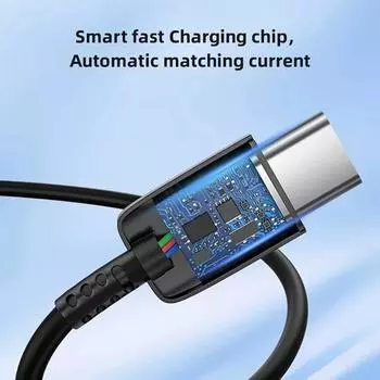 5A 45W PD Super Fast Charge USB C Cable For Samsung S21 FE S22 S23 S24 Plus Note 20 Ultra A34 A53 A54 A55 Type C To Type C Cable 1m 5A Cable