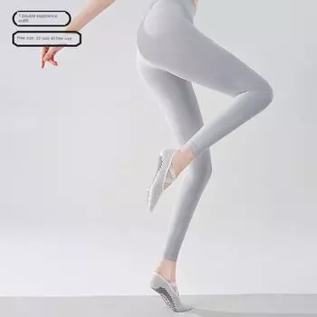 5A Антибактериальные летние носки для пилатеса, носки для йоги, нескользящие, профессиональные, женские, спортивные, фитнес, сетчатые, дышащие, тренировочные носки [1 Double Non Slip Grip] Round Head Cross_White