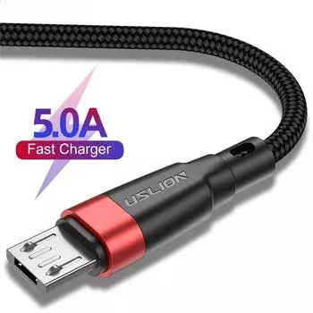 5A Micro USB Cable Fast Charger For Xiaomi 11 Redmi 4X Note 5a Fast Chargeing 2m Microusb Data Cable For Samsung S6 S7 0.5M