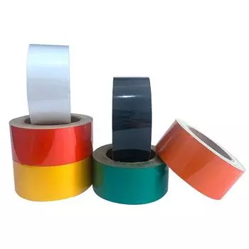 5CM*5M Advertisement Grade Reflective Adhesive Sticker White Red Yellow Orange Waterproof Reflectors Tape For Car Safety Marking оранжевый