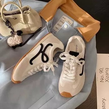 5cm inner height increase lace-up casual style big head Forrest Gander training shoes women 35