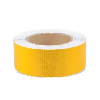 5CMx25M Honeycomb Yellow Reflective Safety Tapes Adhesive Warning Road Reflectors Stickers Waterproof Reflect Film For Vehicles синий