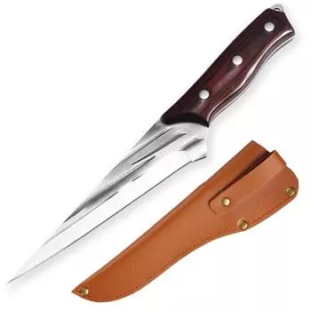 5Cr15Mov кованый нож для мясника из нержавеющей стали, нож для мяса, нож для обвалки, охотничий нож для кемпинга, рыбалки, выживания, кухонный нож шеф-повара A