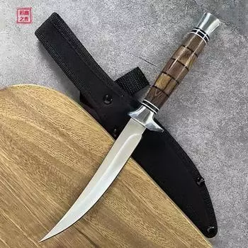 5CR15Mov Рыболовный нож Кованый обвалочный нож для мяса Нож для резки мяса Овощи with sheath