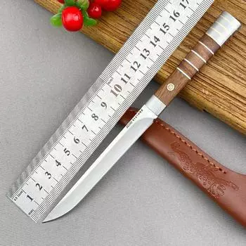 5Cr Нержавеющая сталь кухонный нож для нарезки костей универсальный нож для барбекю на открытом воздухе нож для нарезки овощей нож для стейка with cover