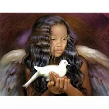 5D Алмазная картина Ангел Baby Полный Алмазная вышивка Мозаика Алмазный домашний декор 20X30CM