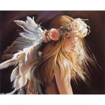 5D Алмазная картина Ангел Младенец Христос Полная круглая алмазная вышивка 20X30CM