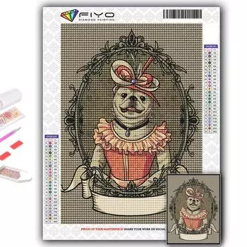 5D Алмазная картина Антропоморфные милые животные DIY Алмазная вышивка Горный хрусталь Украшение дома Full Round 20X30CM