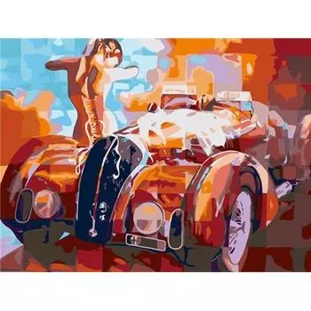5D Алмазная картина Автомобиль Алмазная вышивка Авто Мозаика Картина Вышивка крестом Домашний декор 20X30CM