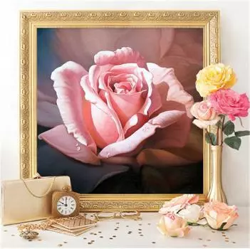 5D Алмазная картина Цветы Фотографии Стразы Алмазная мозаика Вышивка крестом Роза 20X30CM