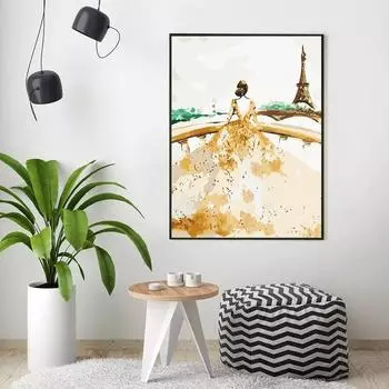 5d Алмазная картина Девушка Алмазная мозаика Вышивка крестом Домашний декор 20X30CM