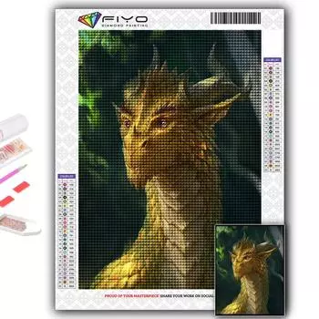 5D Алмазная картина Европейский дракон DIY Алмазная вышивка Горный хрусталь Украшение дома Full Round 20X30CM