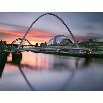 5D Алмазная картина Городской мост Полный круглый Пейзаж Вышивка Распродажа Фотографии Стразы Мозаика Настенное искусство 30x40 см/12x16 дюймов 30x40cm NO Frame