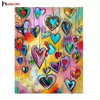 5D Алмазная картина Любовь Сердце Алмазная мозаика Вышивка Стразы для подарков фестиваля 20*30 cm
