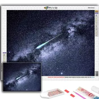5D Алмазная картина Метеоритный дождь DIY Алмазная вышивка Горный хрусталь Украшение дома Full Round 20X30CM