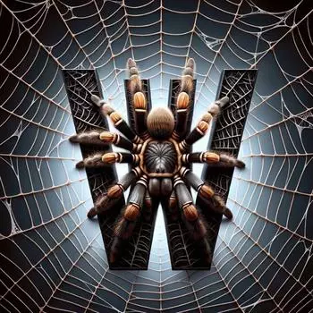 5D Алмазная картина паучья буква мозаика вышивка крестом набор полный круглый горный хрусталь сделай сам украшение для дома GIF A9528