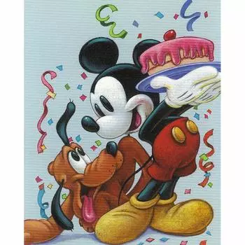5D Алмазная картина пазл Полная алмазная вышивка ручная работа Домашнее алмазное искусство 30x40 см Набор, рукоделие, фреска, декор, (Микки Маус)