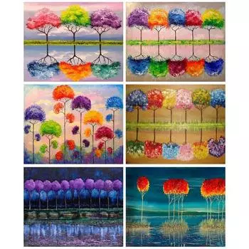 5D Алмазная картина Пейзаж Мозаика Вышивка крестом Пейзаж Алмазная мозаика Мультфильм Домашнее украшение Настенная паста Full Round 20x25CM