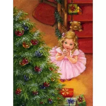 5d Алмазная картина Пейзаж Полный квадратный дрель Алмазная вышивка Рождество DIY Мозаика Рукоделие Домашний декор Full Round (20X30CM)