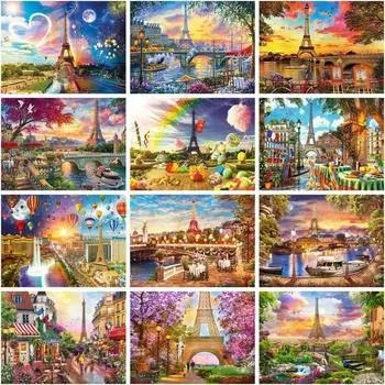 5D Алмазная картина Пейзаж Стразы Картинки Пейзаж Алмазная вышивка Домашний декор Full Round 20x25CM