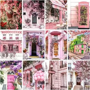 5D Алмазная картина Пейзаж Вышивка крестом Пейзаж Алмазная вышивка Распродажа Зимний домашний декор Подарок Full Round 20x25CM