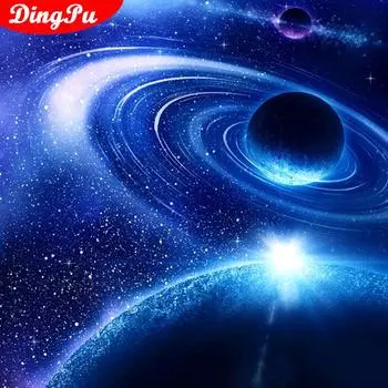 5d Алмазная картина Планета Украшение дома DIY Вышивка Пейзаж Картина Набор для рукоделия Подарок любовнику 30x30CM