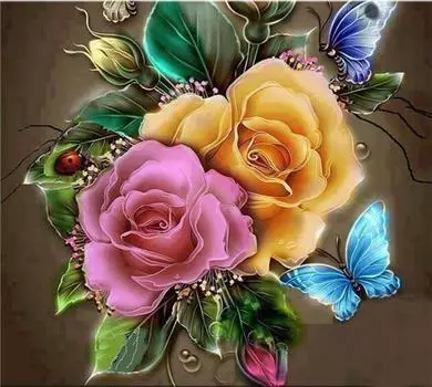 5D Алмазная картина Полная дрель Китайская роза Алмазная мозаика Распродажа Круглые стразы Цветы Домашний декор 30X30CM