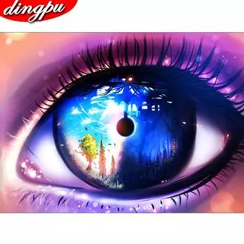 5D Алмазная картина Полная дрель Круглая алмазная вышивка Домашнее украшение Алмазное искусство 20X30CM