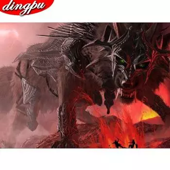 5D Алмазная картина Полная дрель Круглая алмазная вышивка Пейзаж Украшение дома Алмазное искусство 20X30CM