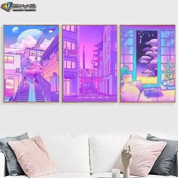 5D Алмазная картина Полный алмаз Сейлор Мун Алмазная картина Ручная работа Diy Алмазная мозаика Картина Украшение дома Full Round 20X30CM