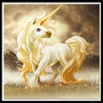 5D Алмазная картина Полный Алмазный Единорог Круглый Алмазная Мозаика Узор Домашнее украшение Diy Ручная работа 20X20cm