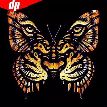 5d Алмазная картина Полный дрель Круглые животные Алмазная вышивка Продажа Бабочки Картинки 30x30