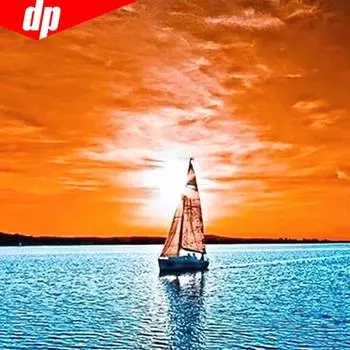 5D Алмазная картина Полный круглый живописный морской горный хрусталь Картина Вышивка Алмазная мозаика Вышивка крестом 30x30