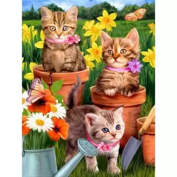 5d Алмазная картина Полный квадратный дрель Алмазная вышивка Животное Мозаика Картина Ручная работа Подарок Домашний декор Full Round (20X30CM)