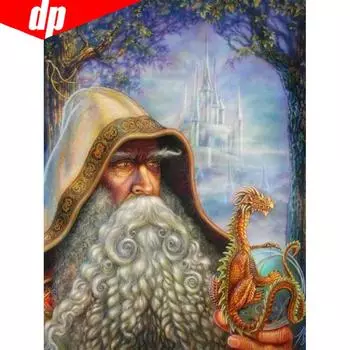 5D Алмазная картина Портрет Алмазная вышивка Продажа Алмазная мозаика Вышивка крестиком Полная круглая картина 20X30