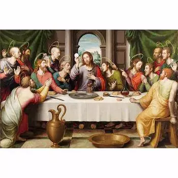 5D алмазная картина «Последний ужин», стразы, вышивка крестиком, сделай сам, бриллиантовая мозаика, хобби, украшение дома 20X30CM