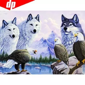 5d Алмазная картина Прибытие Животные Стразы Картинки Алмазная вышивка 20X30