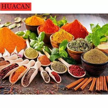 5D Алмазная картина Приправа Алмазная вышивка Пейзаж Вышивка крестом Алмазная мозаика Кухня Настенный декор 20*30 cm