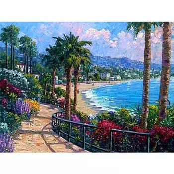 5D Алмазная картина Природные пейзажи Алмазная мозаика Полный дисплей Изображение Стразы Алмазная вышивка 20X30CM