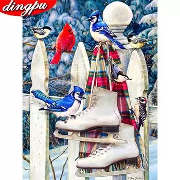 5d Алмазная картина Птица Алмазная вышивка Полный набор Мозаика 20X30CM