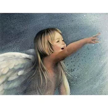 5D Алмазная картина Религии Серия Ангел Младенец Христос Алмазная вышивка Домашний декор 20X30CM