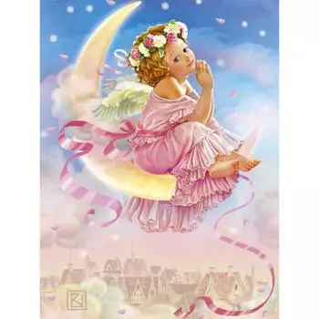 5D Алмазная картина Религии Серия Ангел Младенец Христос Алмазная вышивка Домашний декор 20X30CM