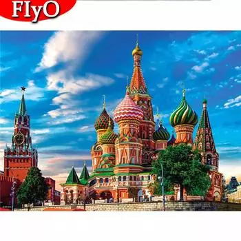 5D Алмазная картина с полной дрелью, набор для рукоделия, подарок ручной работы, Алмазная вышивка, пейзаж, искусство, стразы, украшение для дома Full Round (20X30CM)