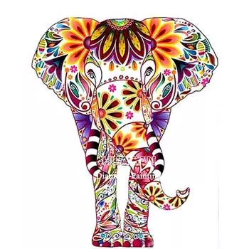 5D Алмазная картина Слон животное Новое поступление Алмазная вышивка Крестом Домашний декор 20X30CM