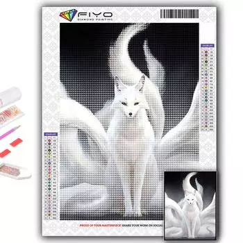 5D Алмазная картина Свирепый зверь DIY Алмазная вышивка Горный хрусталь Украшение дома Full Round 20X30CM