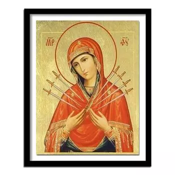 5D Алмазная картина Святой Марии Инкрустированная пряжа Ткань Рукоделие Ремесла Алмазная вышивка крестом 20X30CM