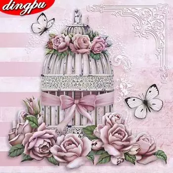 5D Алмазная картина Вышивка крестом Цветок Новое поступление Алмазная вышивка Мозаика Полное украшение дома 30x30CM