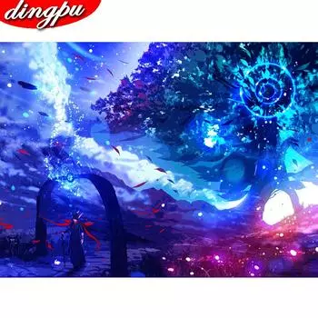 5D Алмазная картина Вышивка крестом Полный круглый Алмазная художественная вышивка Домашнее украшение Продажа 20X30CM