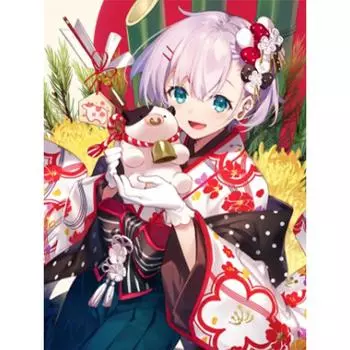 5d Алмазная картина Японское аниме Девушка в кимоно Полная Алмазная мозаика Вышивка крестом Наборы для домашнего декора pintura DecorationDIY Full Round 20x30CM